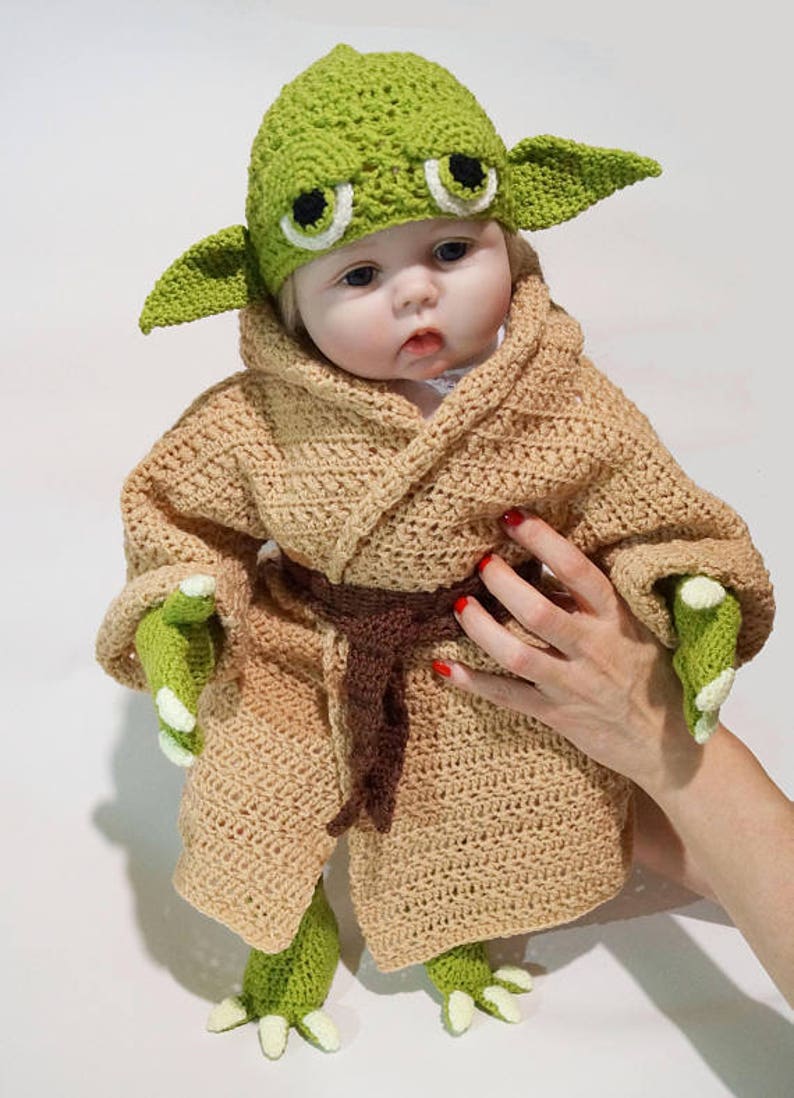 Crochet pattern for Yoda Costume Star Wars Costume Baby Etsy