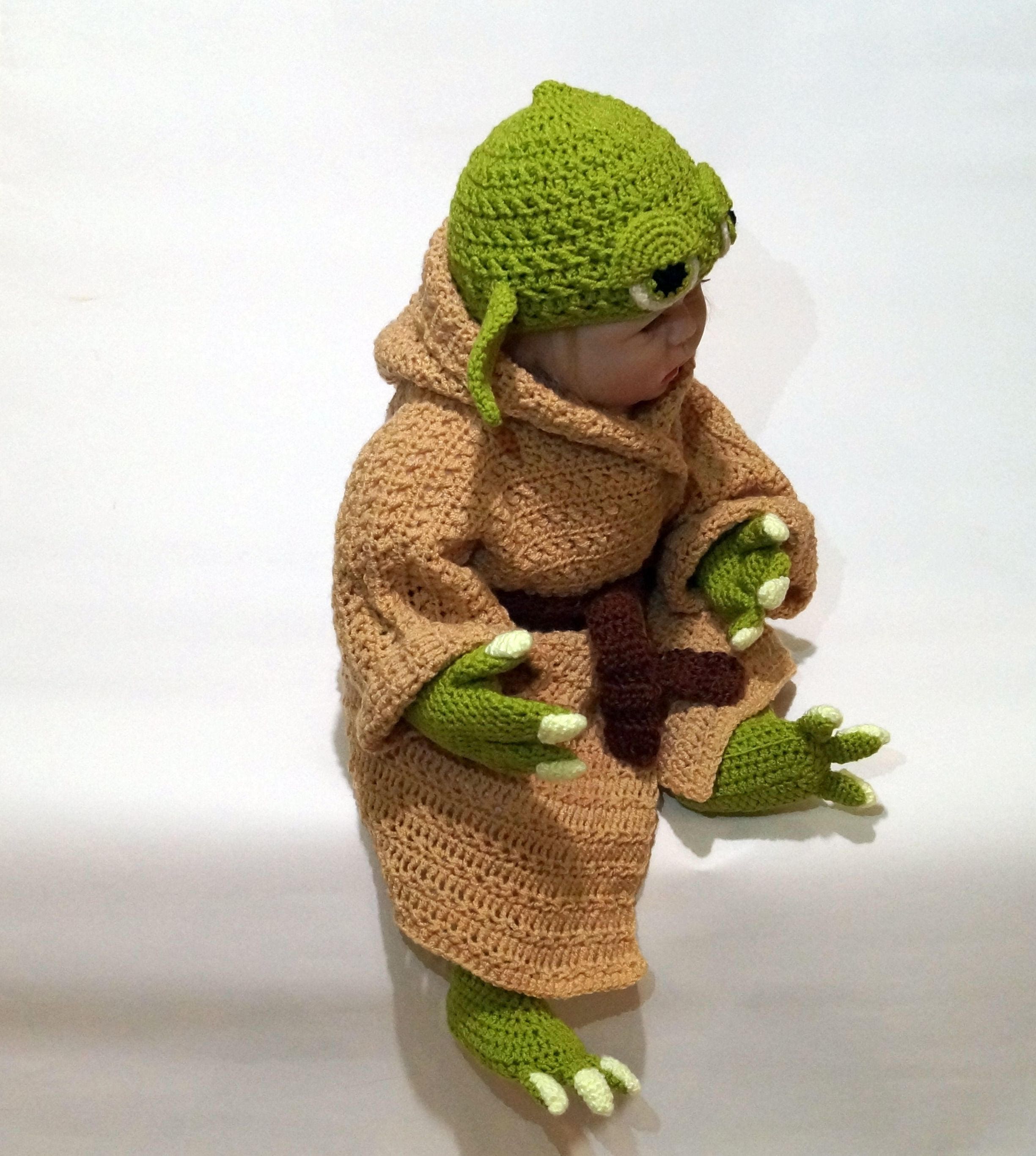 Crochet pattern for Yoda Costume Star Wars Costume Baby Etsy