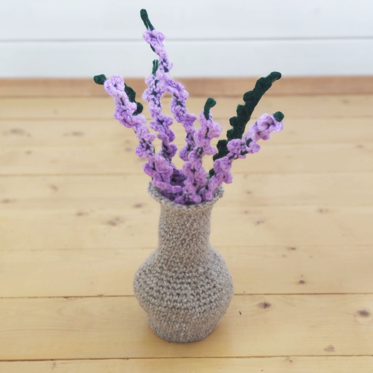 Crochet pattern for the Heather in Vase Crochet flower Etsy