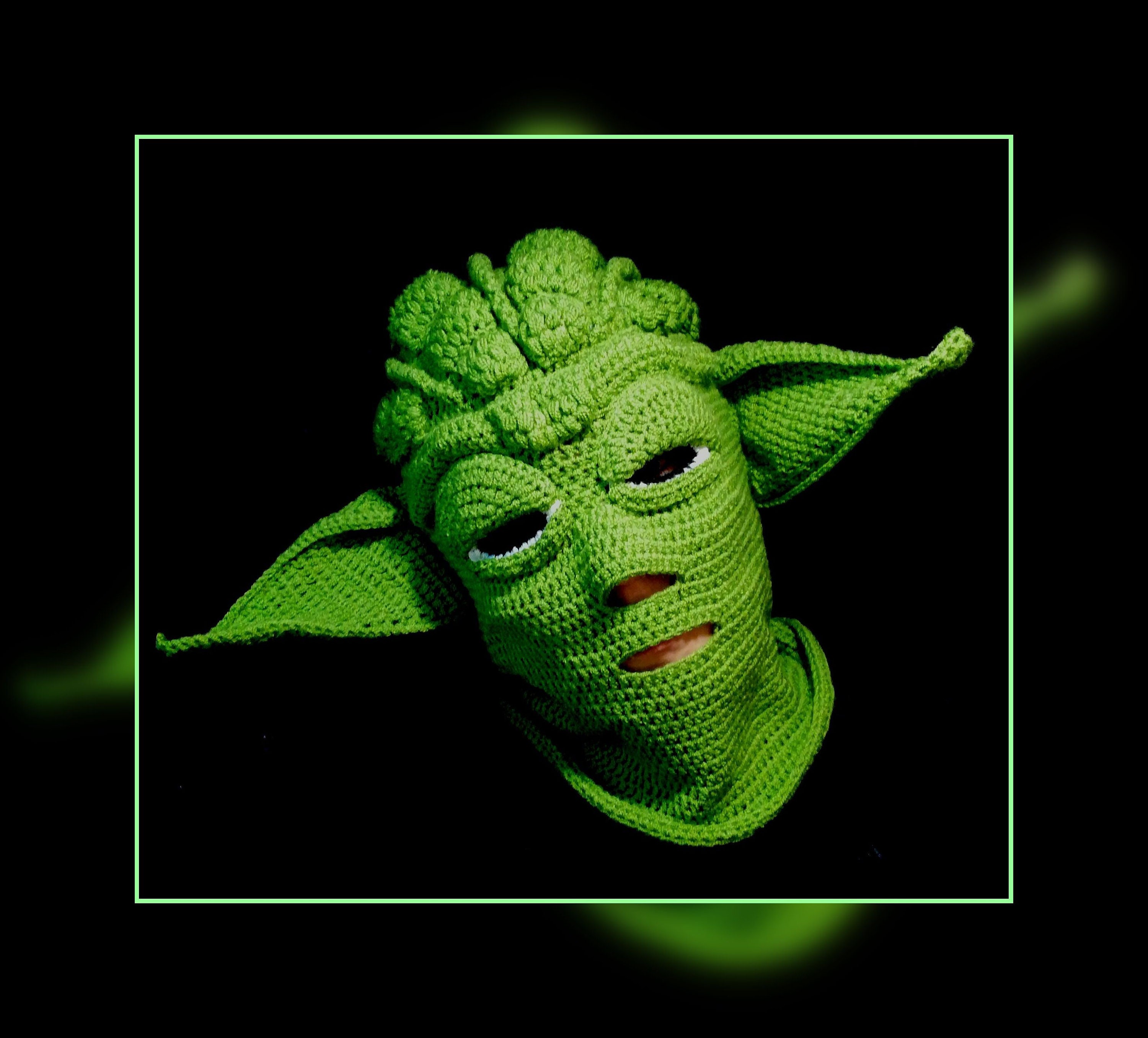 Crochet Pattern For The Yoda Ski Mask Hat Crochet Pattern For Etsy