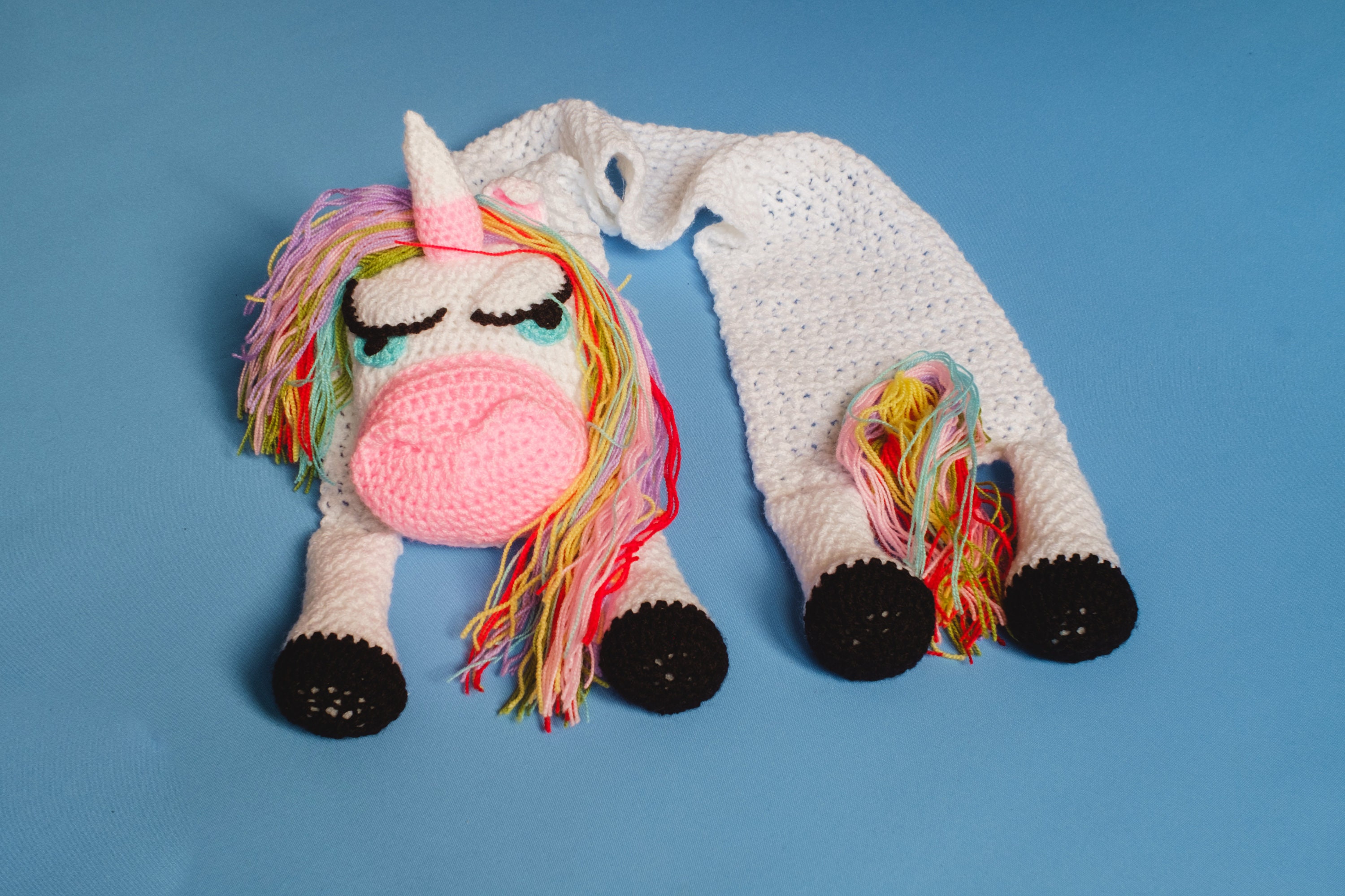 Animal Scarf Unicorn Scarf Crochet Pattern Crochet PDF Etsy