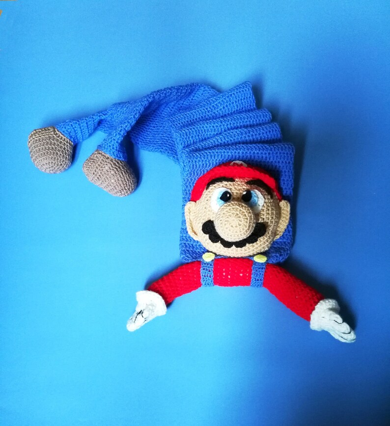 Crochet pattern for Super Mario Scarf Super Mario scarf Etsy