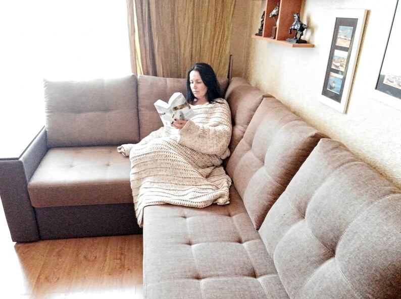 Crochet pattern for Blanket with sleeves Sleeved blanket Etsy