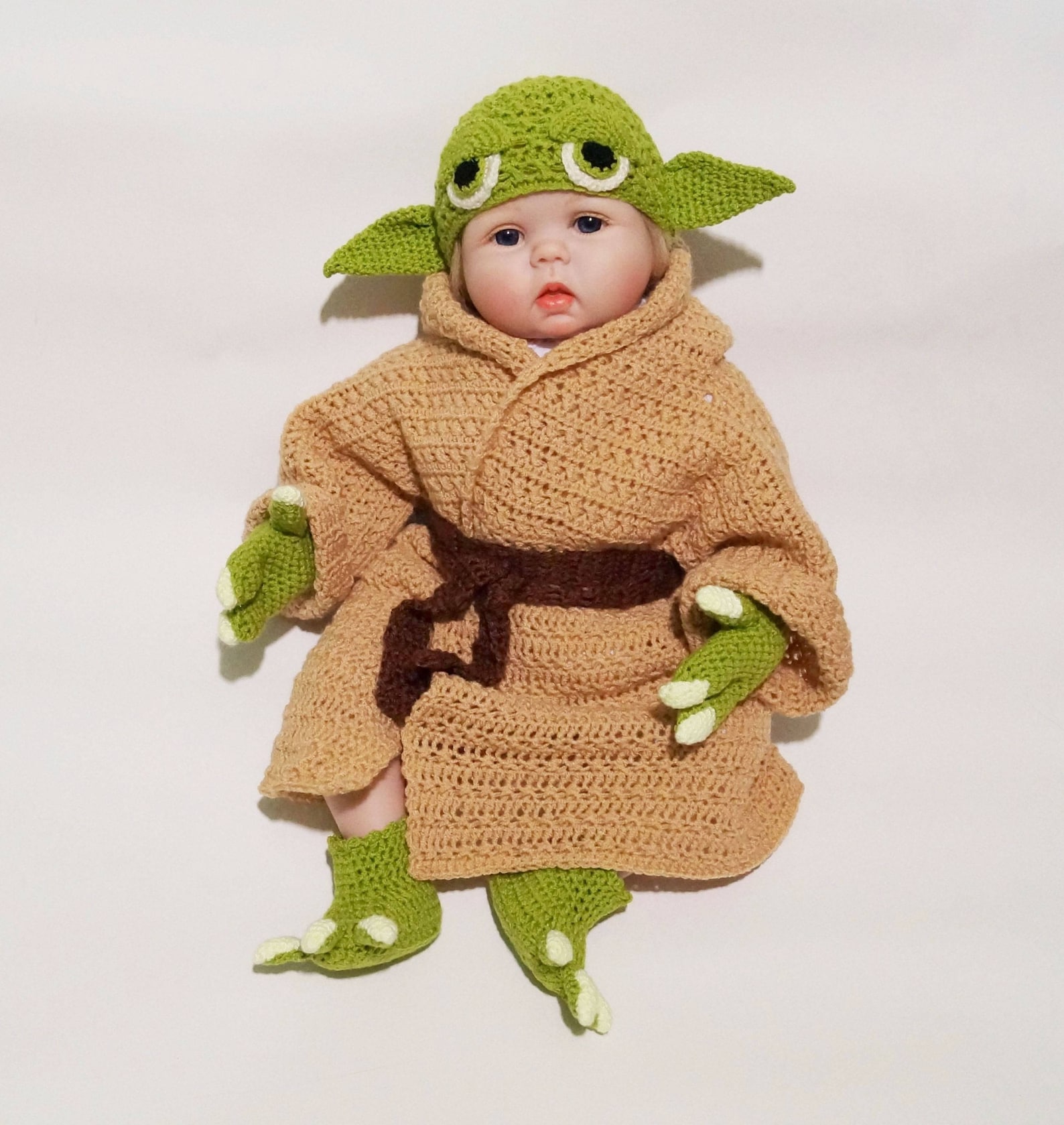 Infant Yoda Crochet Costume Pattern PDF Star Wars Baby Etsy