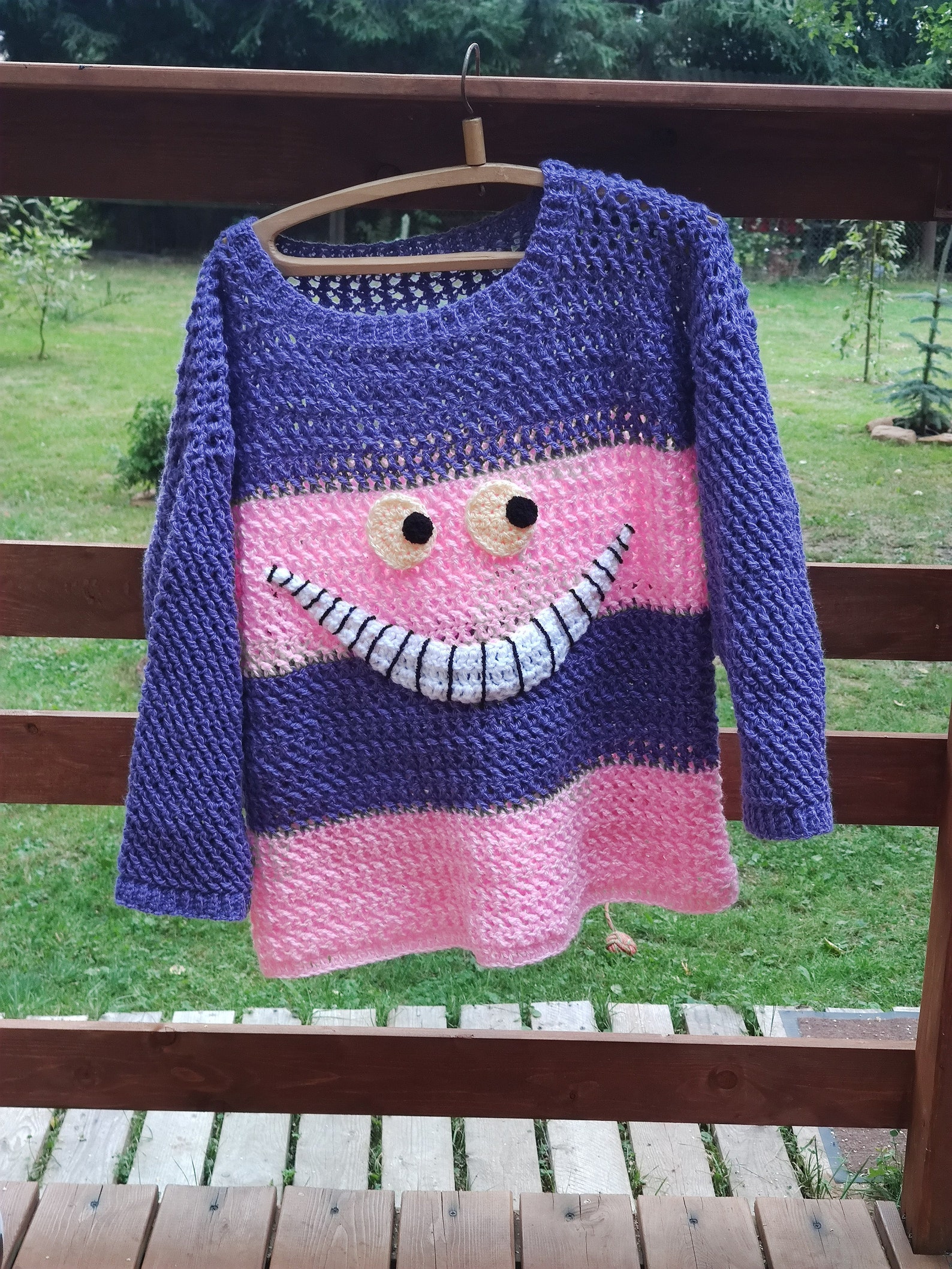 Crochet Pattern / Crochet Pattern for Cheshire Cat Sweater / Etsy