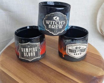 Potion Mug - Handmade Stoneware Mug - Witches Brew Mug - Spooky Gift - Spooky Pottery