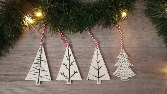 Wood & Ceramic DIY Christmas Ornaments