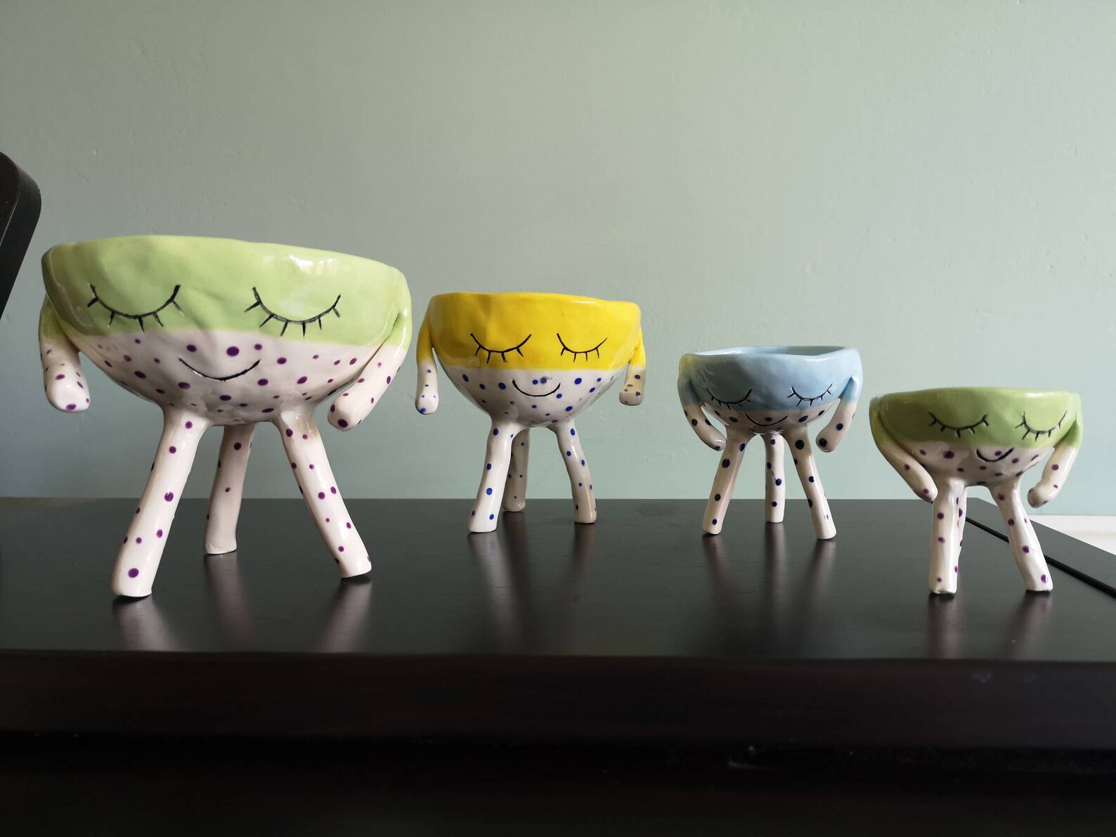 Penelope Pots Handmade Ceramic Indoor Planters Face Pot Etsy