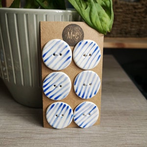 Ceramic Buttons Circle Handmade Buttons for Crafts & Sewing image 5