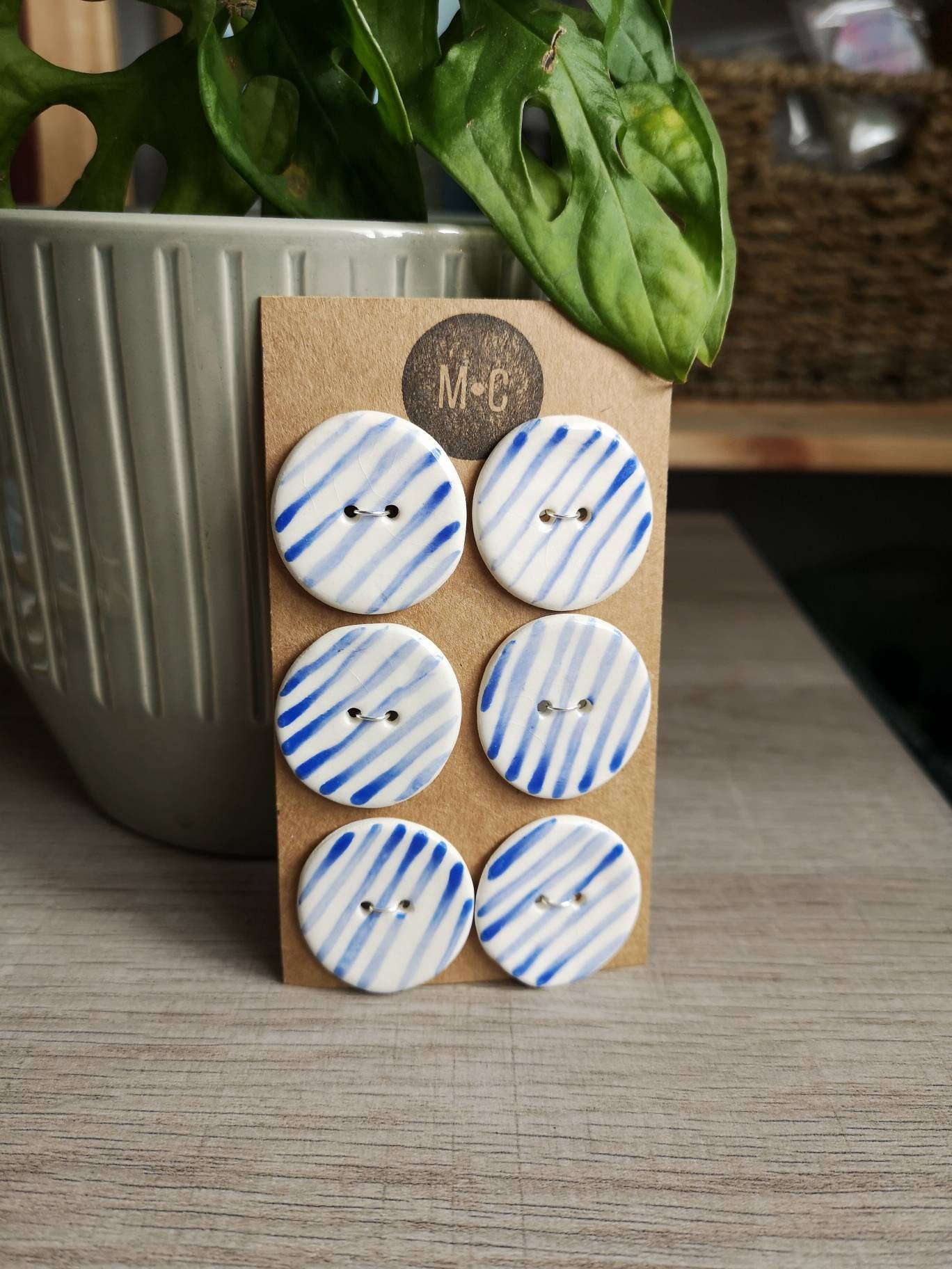 Sewing Buttons, Set of 5 40mm Novelty Buttons for Crafts, Best Sellers  Custom Buttons, Handmade Ceramics Sewing Notions 