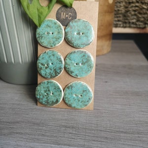 Ceramic Buttons Circle Handmade Buttons for Crafts & Sewing image 7