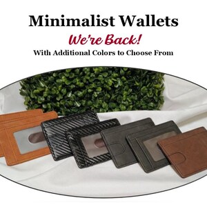 BowDesignsII – Men’s Front Pocket Minimalist Single-Slip Slim Wallet RFID Blocking in Carbon Fiber or Suede SKU# SS-2552