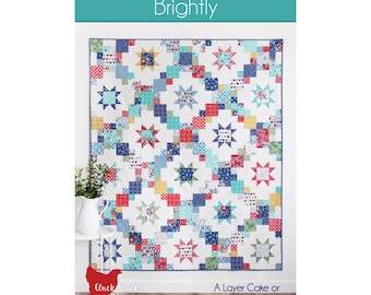 Brightly Quilt Pattern by Cluck Sew (Paper Pattern)