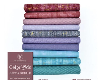 Color Me Soft & Subtle Precut Fat Quarter Bundle | COLMFATQ-1 - Etsy