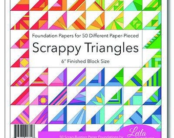 Scrappy Triangle Foundation Paper Piecing Pad - 6 inch finished block