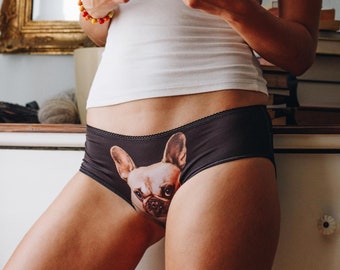 French bulldog - Lickstarter French bulldog print panties. Perfect gift for you and all your girl friends! =)