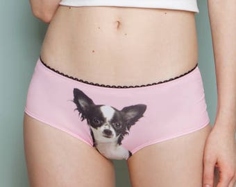 Chihuahua - Lickstarter dog print panties. Perfect gift for you and all your girl friends! =)