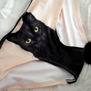 Experienced fighter black cat underwear image 3