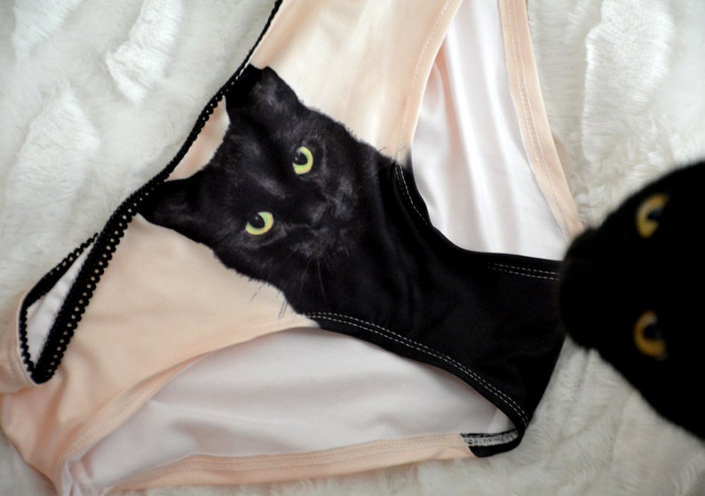 Experienced fighter black cat underwear image 3