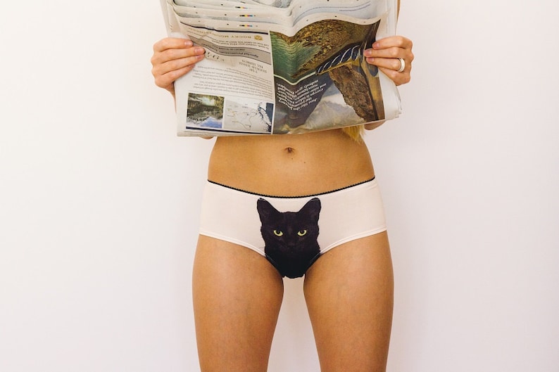 Experienced fighter black cat underwear image 2