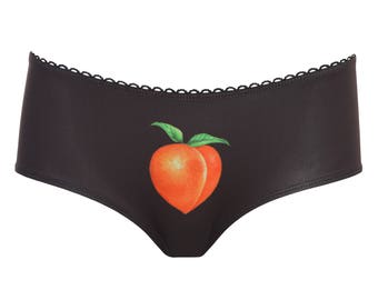 Peach print panties, gift ready