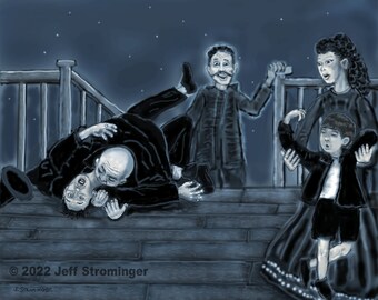 Bitten 8x10 Collectible Concept Art Signed by Jeff Strominger, Limited Edition from his Horror Thriller Old West Vampire Novel