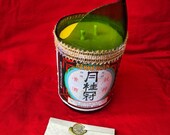 Booze Bottle Candle - Beeswax Burn Bottle - Gekkeikan sake