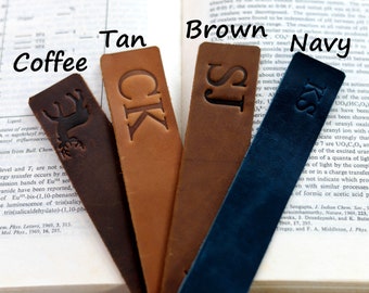 Custom Leather Bookmark