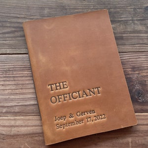 Wedding Officiant Book Officiant Journal Officiant Vow Book Officiant&#39;s Booklet Wedding Officiant Gift