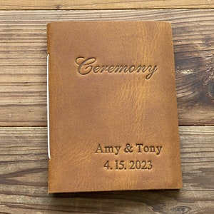 Personalized Wedding Ceremony boolet,Officiant Book