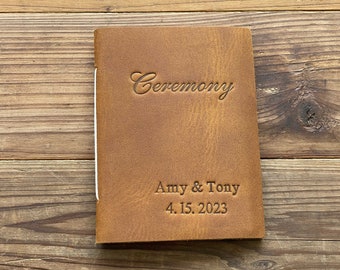Personalized Wedding Ceremony boolet,Officiant Book