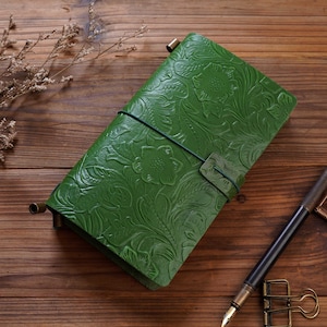 Personalized refillable leather journal notebook Handmade Vintage journal
