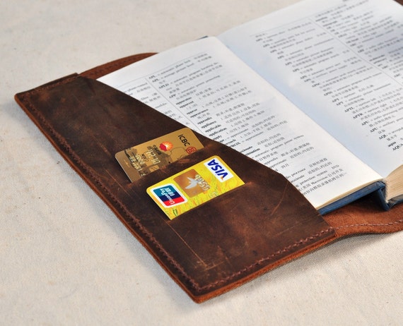 3-D Cross Mountain Leather Bible Cover - Western Leather Accessories