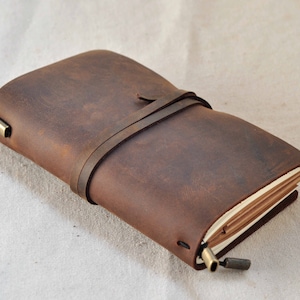 Refillable Journal Notebbok Field Notebook  Traveler's Notebook