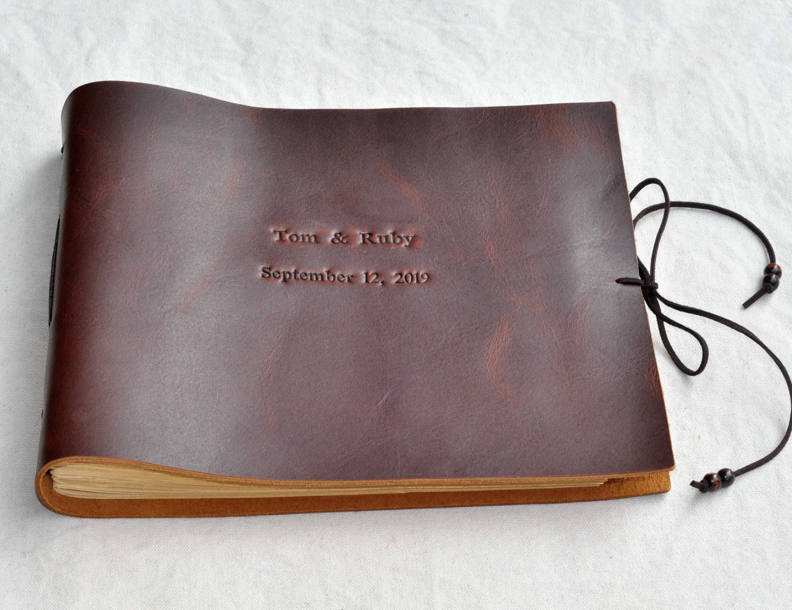 LEATHER GUEST BOOK