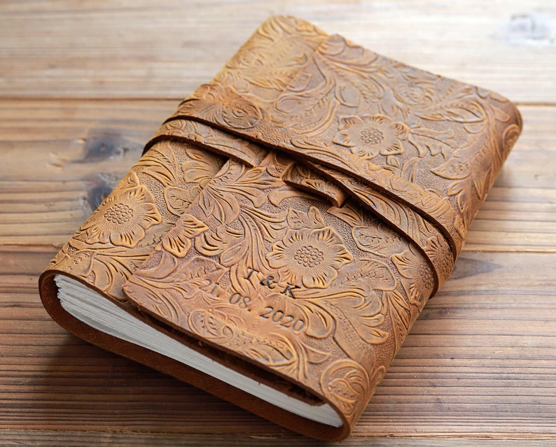 Personalized Leather Journal Travelers Diary Notebook Etsy