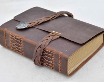 Vintage Journal Notebook  Leather Sketchook