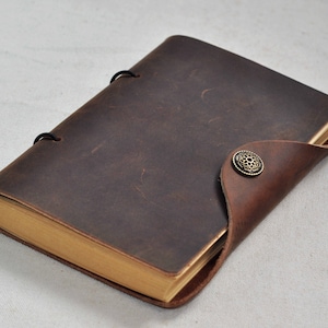 Handmade Genuine Leather Journal Notebook  Leather Bound Journal Sketchbook