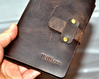 Custom Leather Binder Leather Journal Leather Notebook(free stamp)
