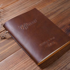 Personalized Officiant Book Wedding Officiant Book Wedding officiant gift