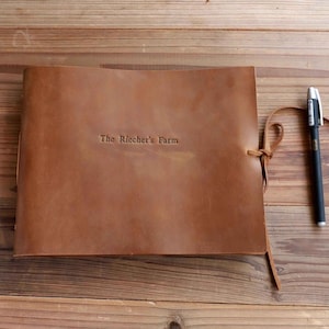 Custom Album ,Leather Photo Album ,Personalized Photo Scrapbook