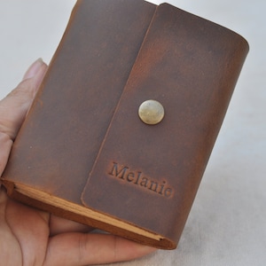 Mini diário de couro personalizado Caderno de bolso pequeno caderno de desenho diário de bolso