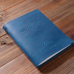 Personalized Wedding Officiant Book ,Officiant gift,Wedding Vows Book,Custom marriage commissioner booklet