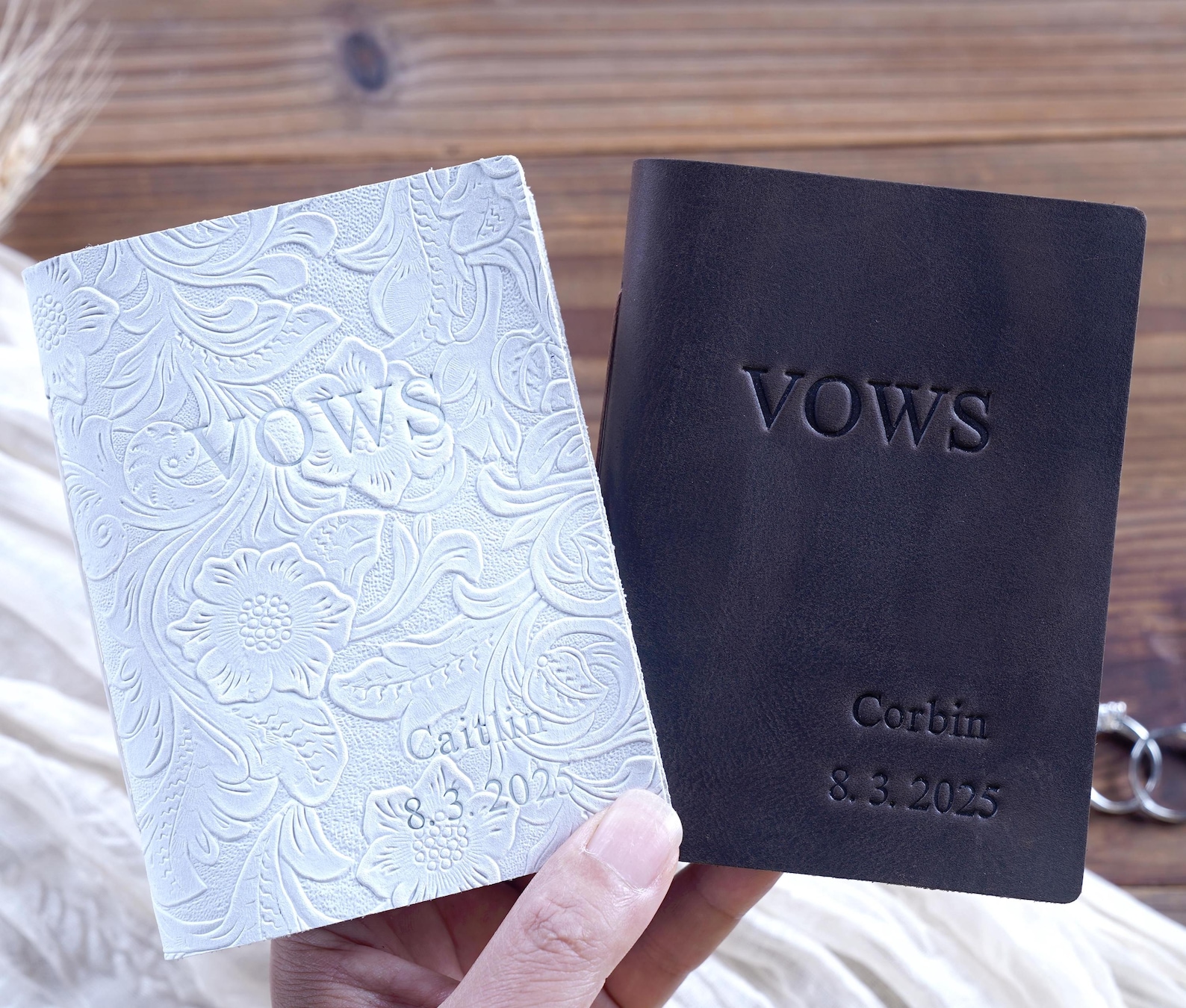 Vow Book- Wine, 3.5” x 5” /one book
