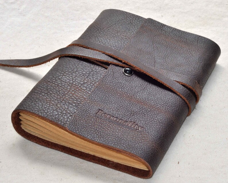 punctuate leather journal