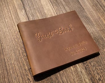 Anpassad gästbok, bröllopsgästbok, signeringsbok för fotoalbum, bröllopsminne, jubileumspresent