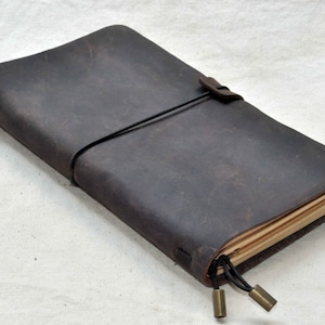 Personalized refillable leather journal notebook Handmade Vintage journal