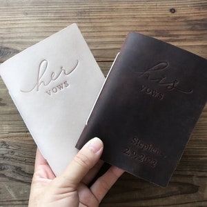 Personalized Wedding Vows Vows Book keepsake Vow Booklet Wedding Gift