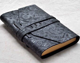 Leather Journal Personalized Journal,  Diary, Notebook, Genuine Leather(Free Stamp)