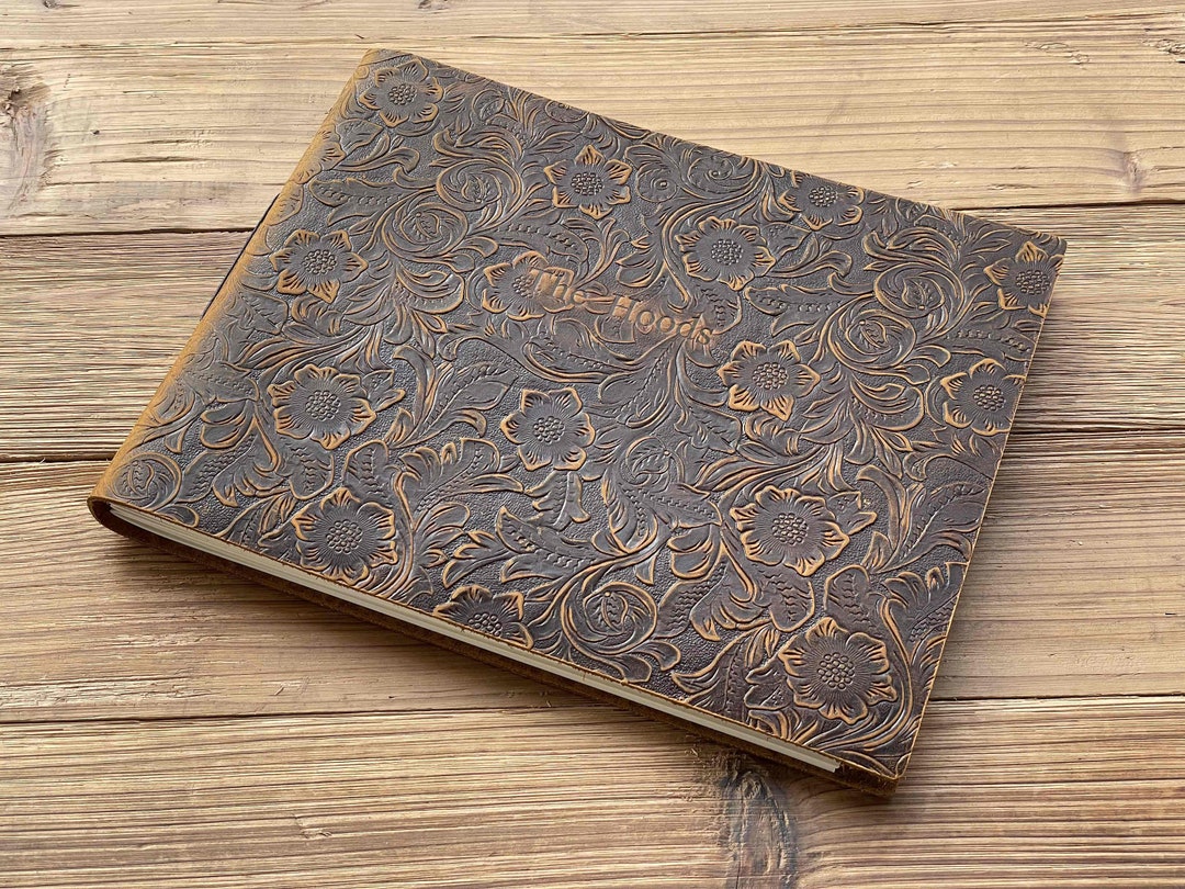 Wedding Guest Book, Leather Guest Book, Rustic Guest Book, Photo
